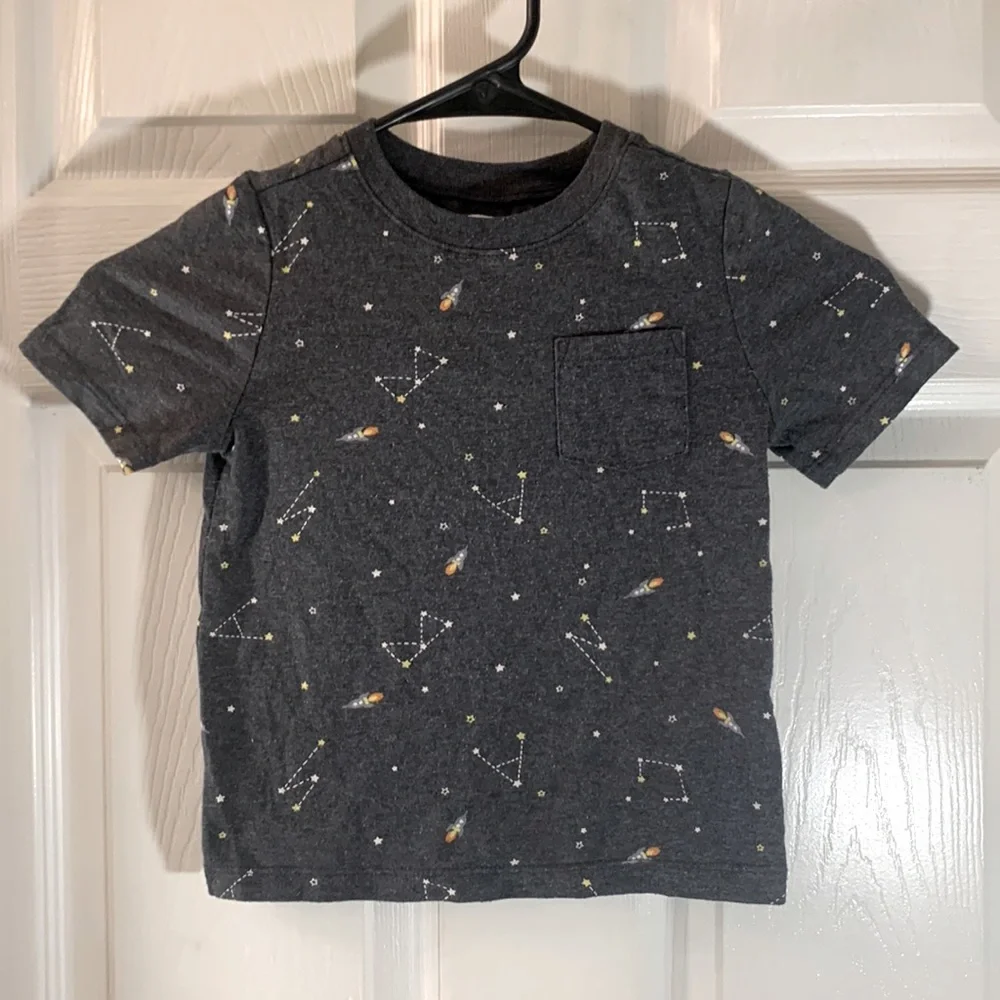 OLD NAVY Rocket Ship Blast Off Constellation Shirt